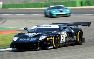 Jürgen Alzen (Ford GT) siegt vor Jürgen Bender (Chevrolet Corvette Z06.R GT3)