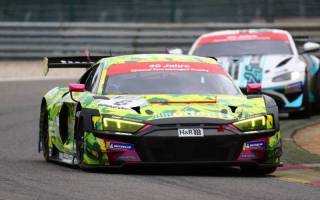 Lemmerz/Kroker (Audi R8 LMS GT3 Evo II) verpassten im zweiten Rennen nur knapp das Podium
